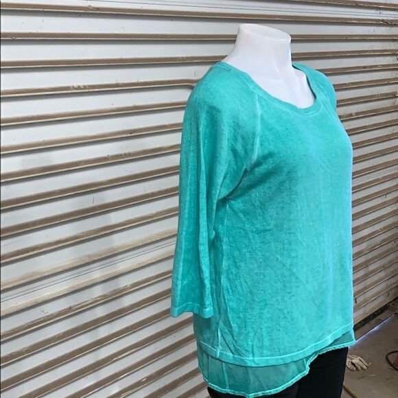 Angle Apparel green sweatshirt style top size sm - Picture 5 of 8
